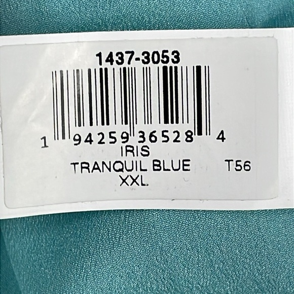 New Dress the Population Iris Dress Tranquil Blue Hourglass Slit Leg Sz XXL - Picture 14 of 14